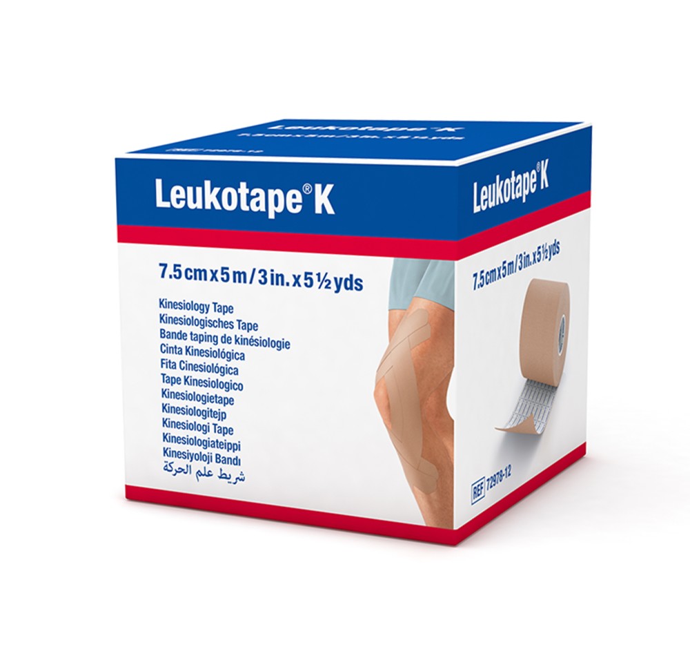 LEUKOTAPE K bande tap kinésio 5mx7.5cm chair