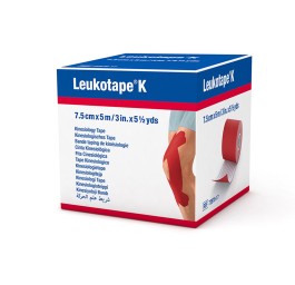 LEUKOTAPE K bande tap kinésio 5mx7.5cm rouge