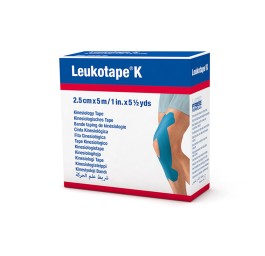 LEUKOTAPE K bande tap kinésio 5mx2.5cm bleu