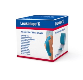 LEUKOTAPE K bande tap kinésio 5mx7.5cm bleu