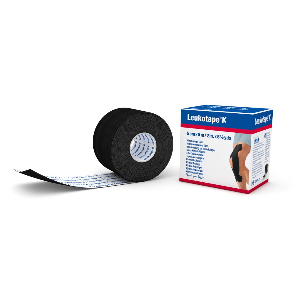 LEUKOTAPE K bande tap kinésio 5mx5cm noir
