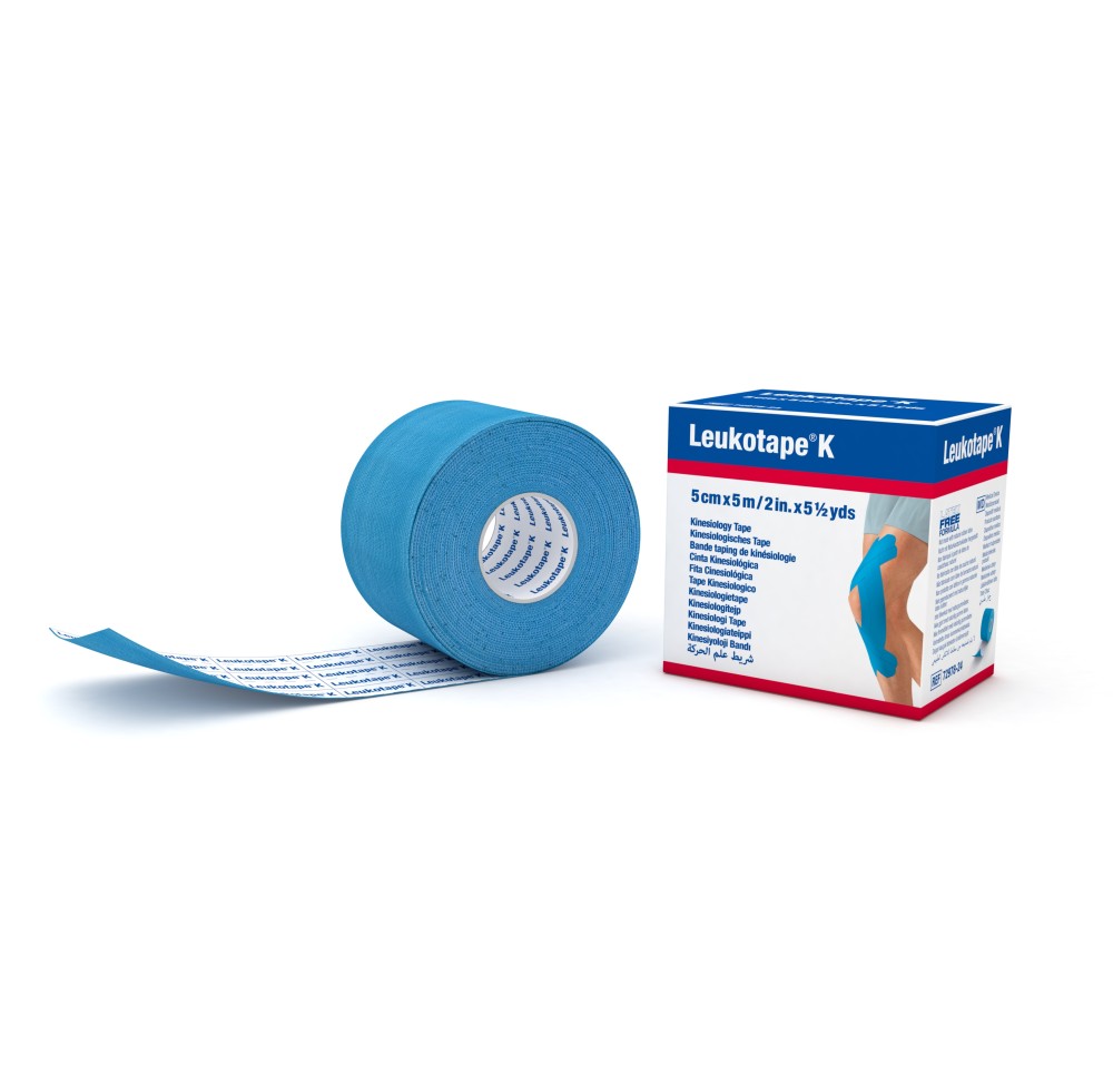 LEUKOTAPE K bande tap kinésio 5mx5cm bleu cl
