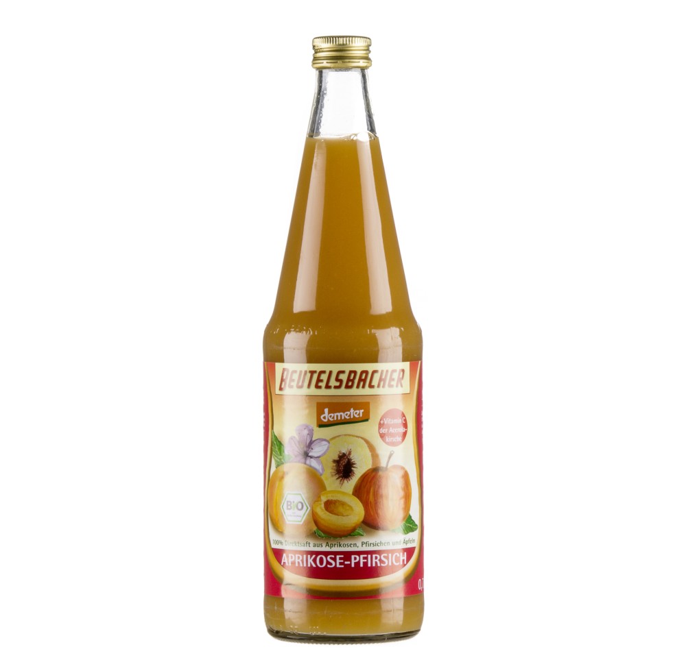 BEUTELSBACHER jus d'abricot et pêche fl 0.7 lt BEUTELSBACHER jus d'abricot et pêche fl 0.7 lt