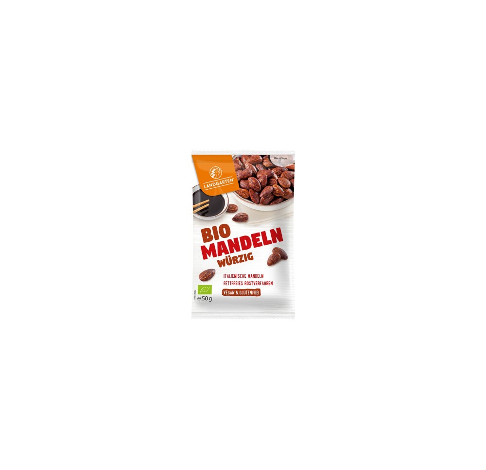 LANDGARTEN amandes épicées bio sans glut veg 50 g LANDGARTEN amandes épicées bio sans glut veg 50 g