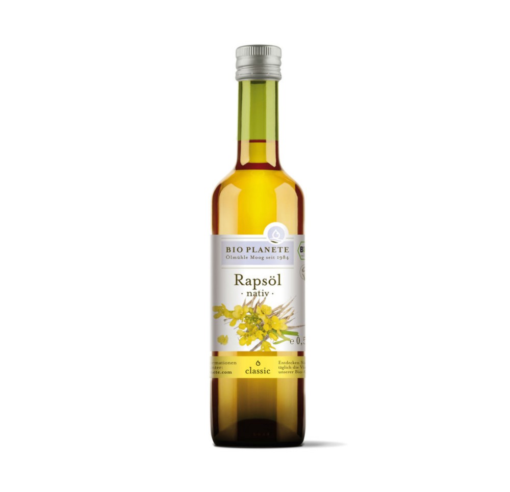 BIO PLANETE huile de colza vierge fl 0.5 lt BIO PLANETE huile de colza vierge fl 0.5 lt