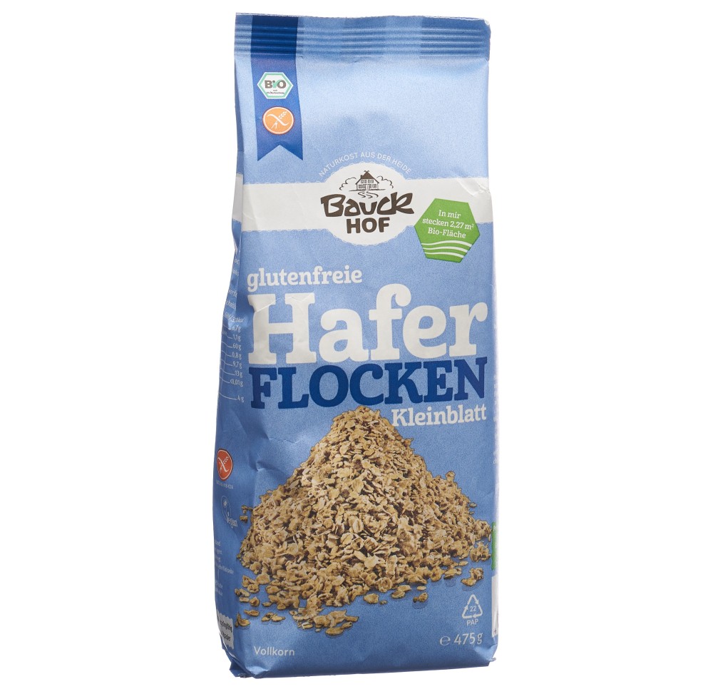 BAUCKHOF flocons d'avoine fins s gluten 475 g BAUCKHOF flocons d'avoine fins s gluten 475 g