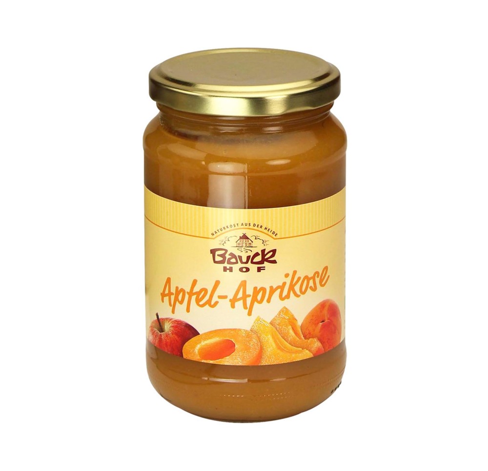 BAUCKHOF purée pommes-abricot verre 360 g BAUCKHOF purée pommes-abricot verre 360 g