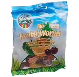 ÖKOVITAL frutti-worms sans gélatine 80 g