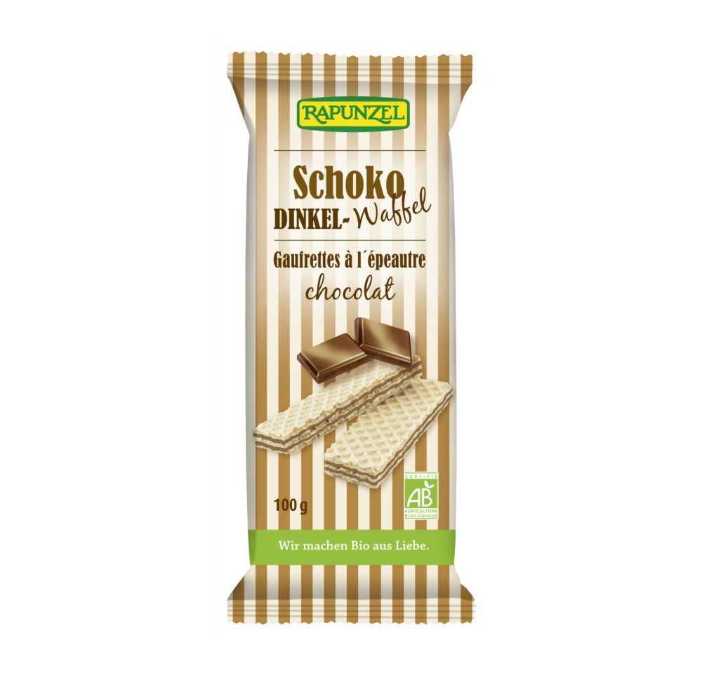 RAPUNZEL gaufrettes complètes au chocolat 100 g RAPUNZEL gaufrettes complètes au chocolat 100 g