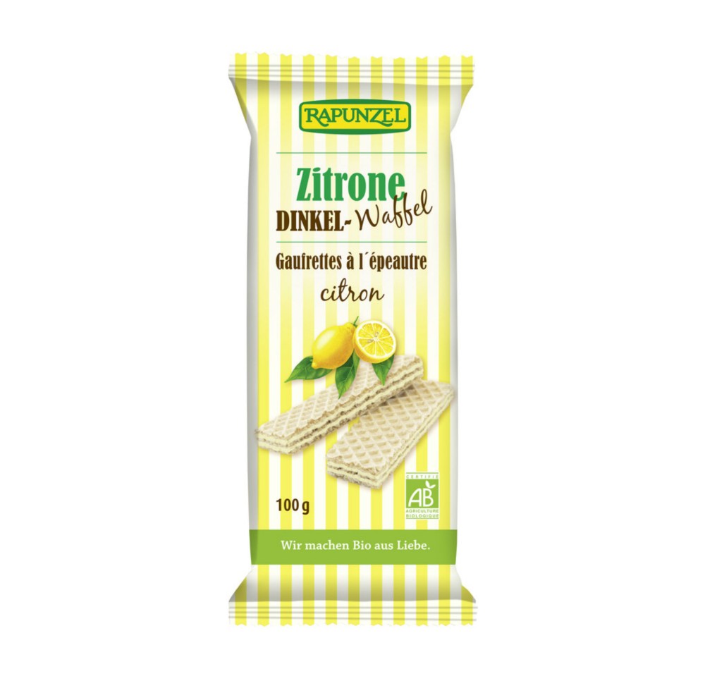 RAPUNZEL gaufrettes complètes au citron 100 g RAPUNZEL gaufrettes complètes au citron 100 g
