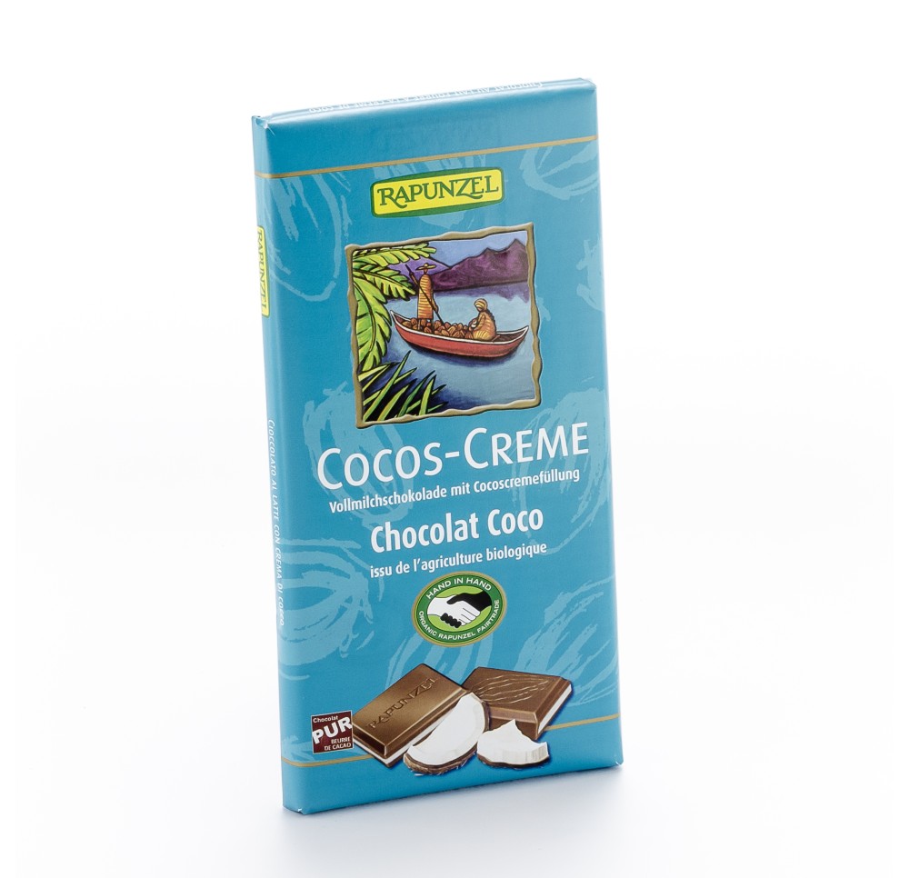 RAPUNZEL chocolat crème de coco 36 % 100 g RAPUNZEL chocolat crème de coco 36 % 100 g