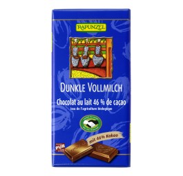 RAPUNZEL chocolat au lait entier noir 46 % 100 g