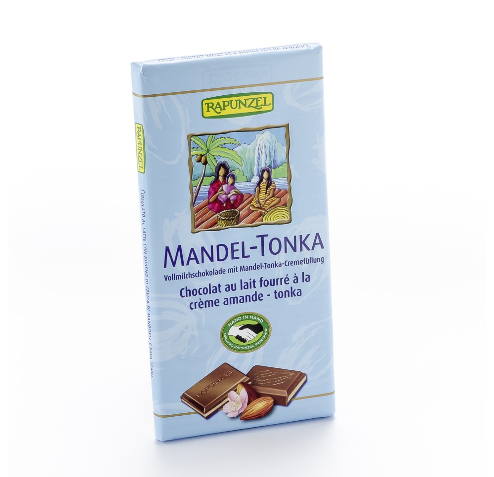RAPUNZEL chocolat au lait amande-tonka 100 g RAPUNZEL chocolat au lait amande-tonka 100 g