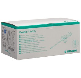 VASOFIX Safety canule iv 22G 0.9x25mm bleu 50 pce