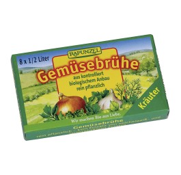 RAPUNZEL cubes de soupe aux légumes av herbes 84 g