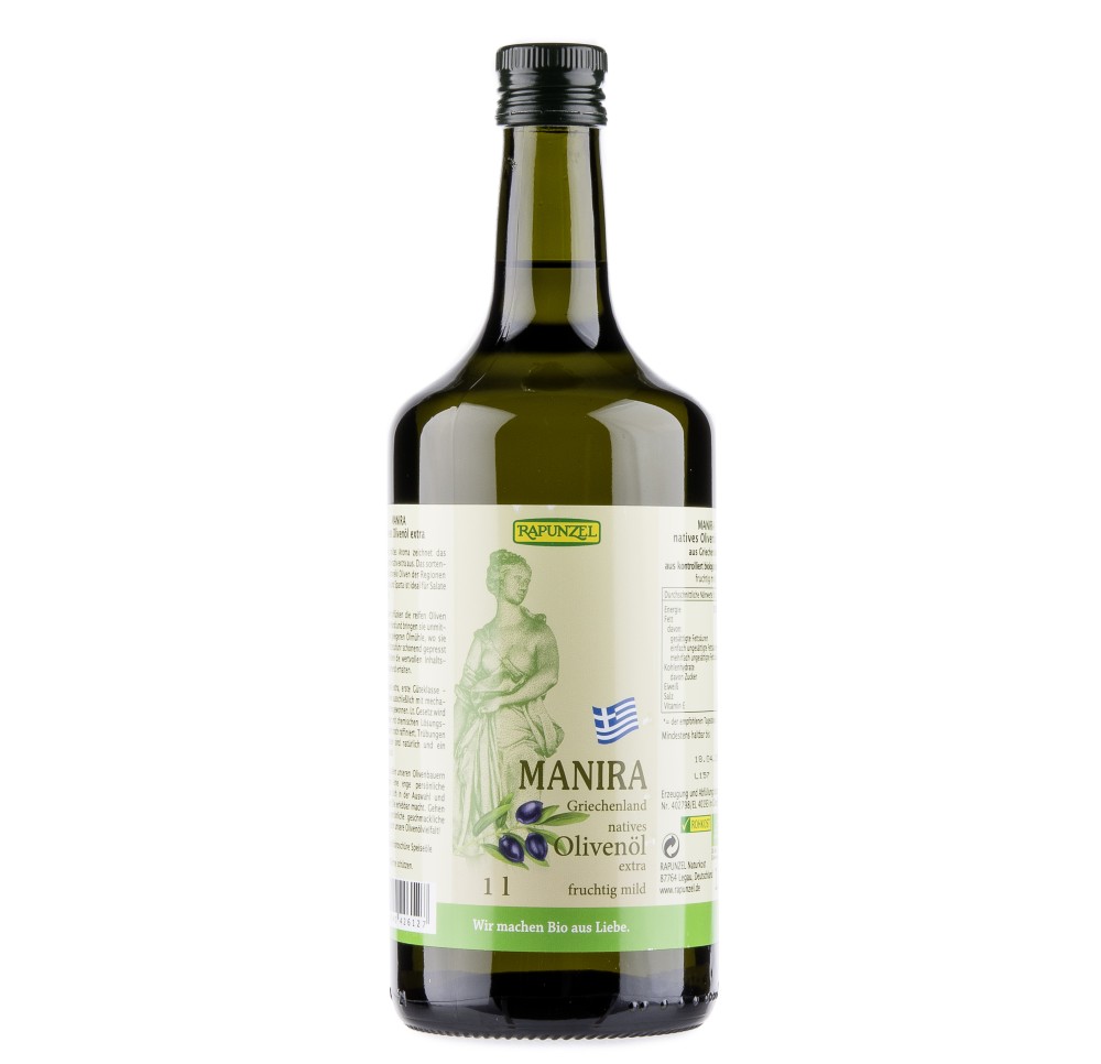 RAPUNZEL huile olive vierge extra Manira fl 1 lt RAPUNZEL huile olive vierge extra Manira fl 1 lt
