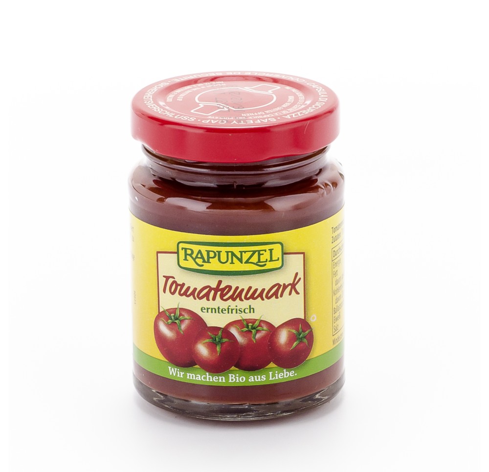 RAPUNZEL concentré de tomate 22 % verre 100 g RAPUNZEL concentré de tomate 22 % verre 100 g