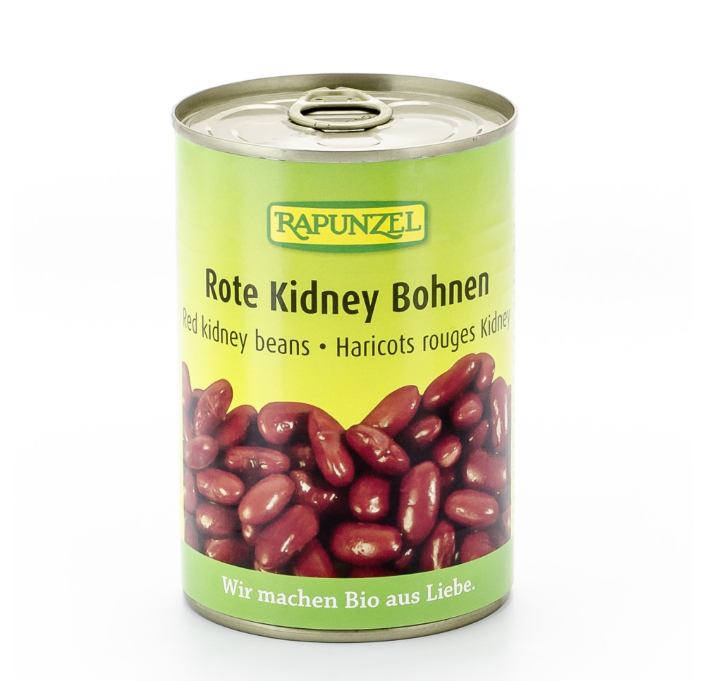 RAPUNZEL haricots roug kidney prêt à man bte 400 g RAPUNZEL haricots roug kidney prêt à man bte 400 g