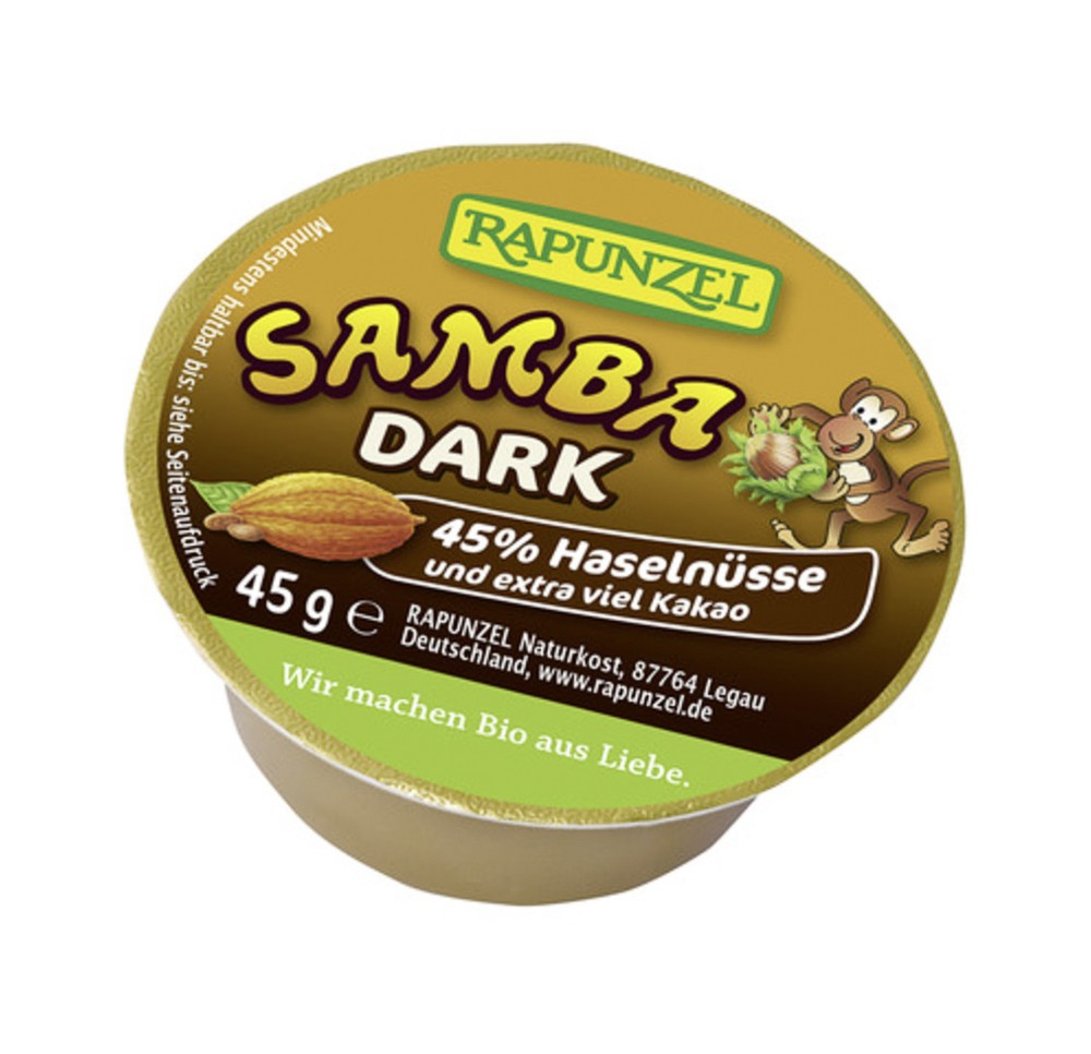 RAPUNZEL Samba pâte tartiner noisette foncé 45 g