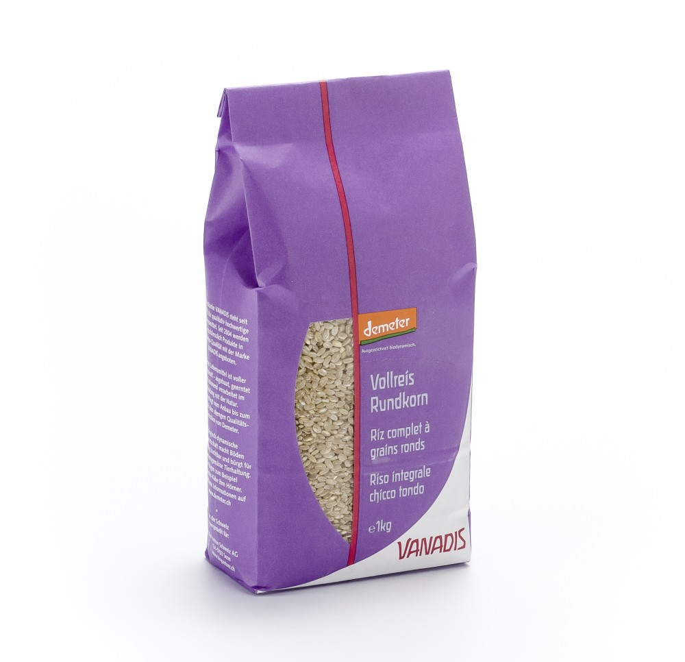 VANADIS riz complet grain rond 1 kg