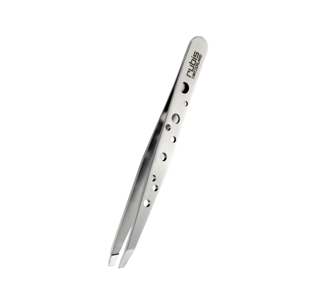 RUBIS pincette perforé biseautée inox RUBIS pincette perforé biseautée inox