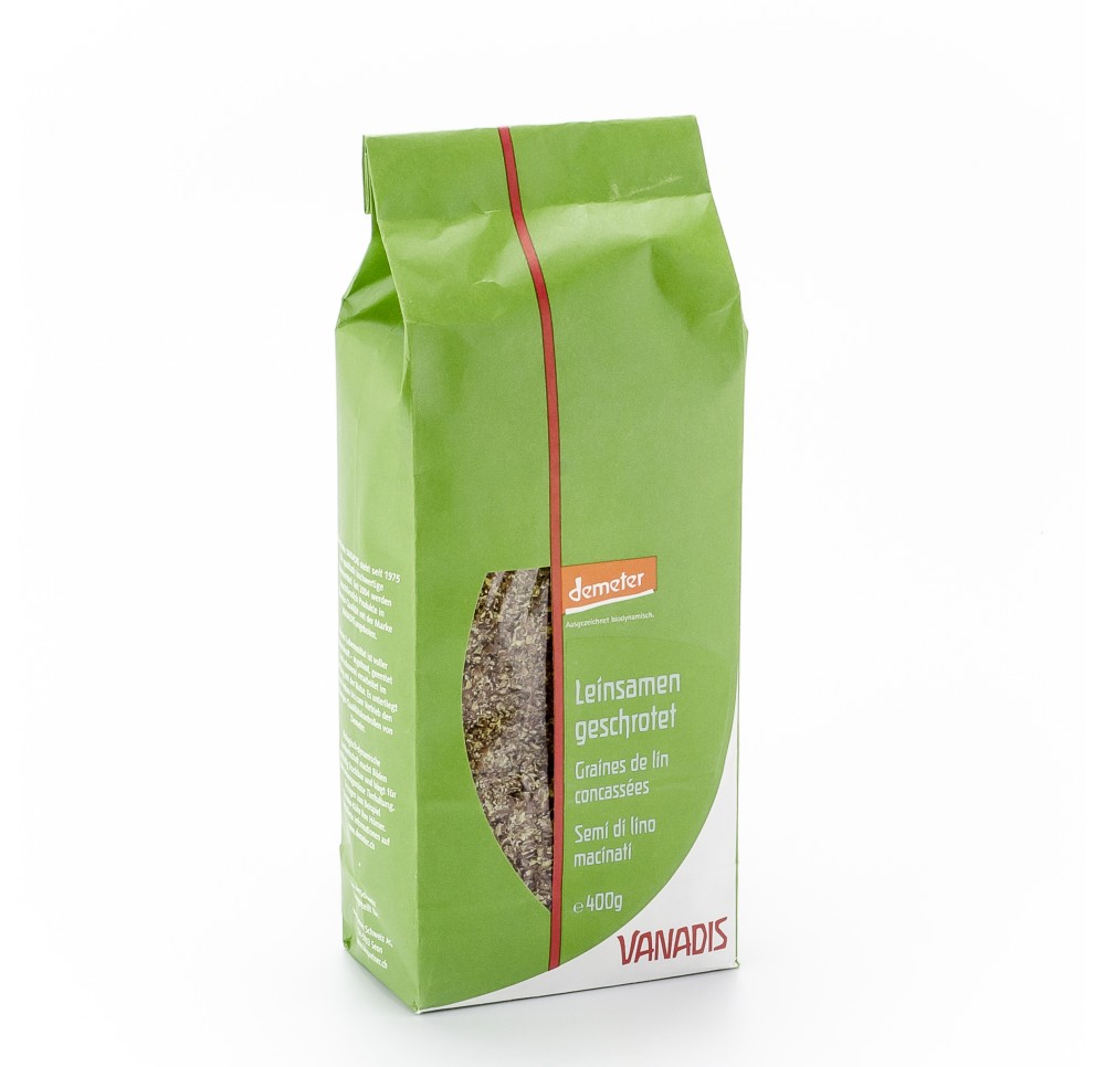 VANADIS graines de lin concassées 400 g VANADIS graines de lin concassées 400 g