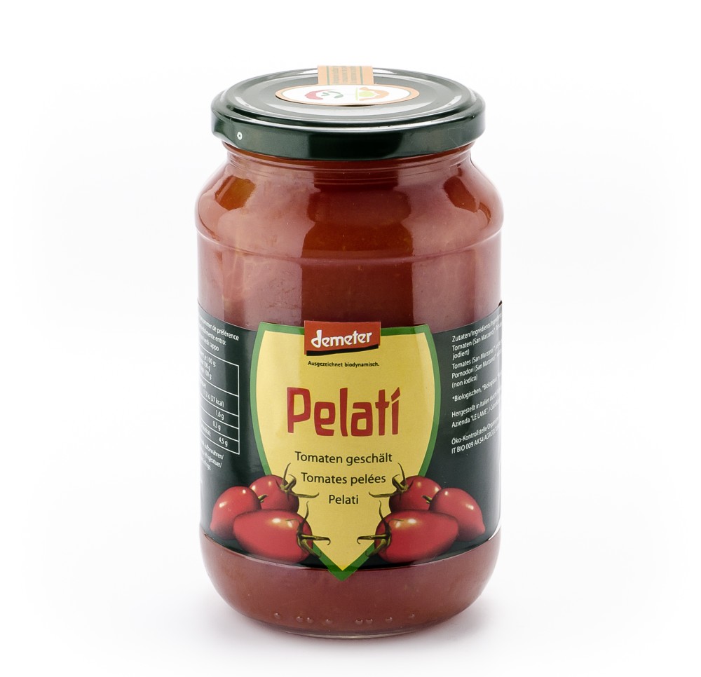 VANADIS tomates pelées pelati verre 520 g VANADIS tomates pelées pelati verre 520 g