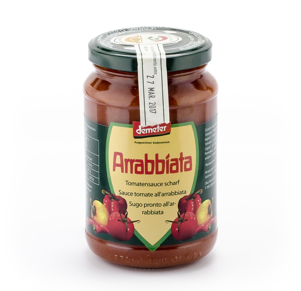 VANADIS sauce tomate Arrabiata verre 340 g VANADIS sauce tomate Arrabiata verre 340 g