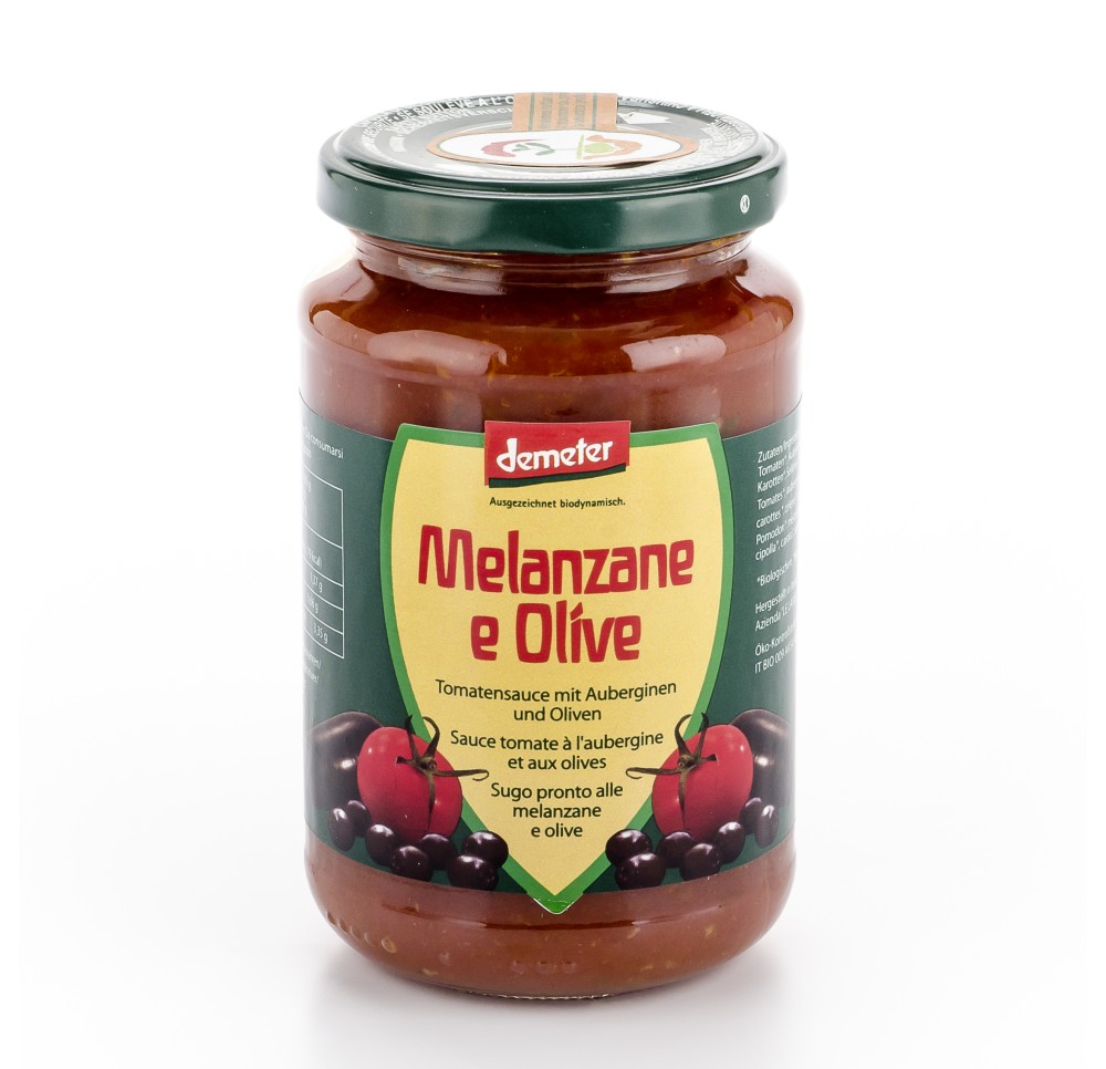 VANADIS sauce tomate Melanzane e olive verre 340 g VANADIS sauce tomate Melanzane e olive verre 340 g