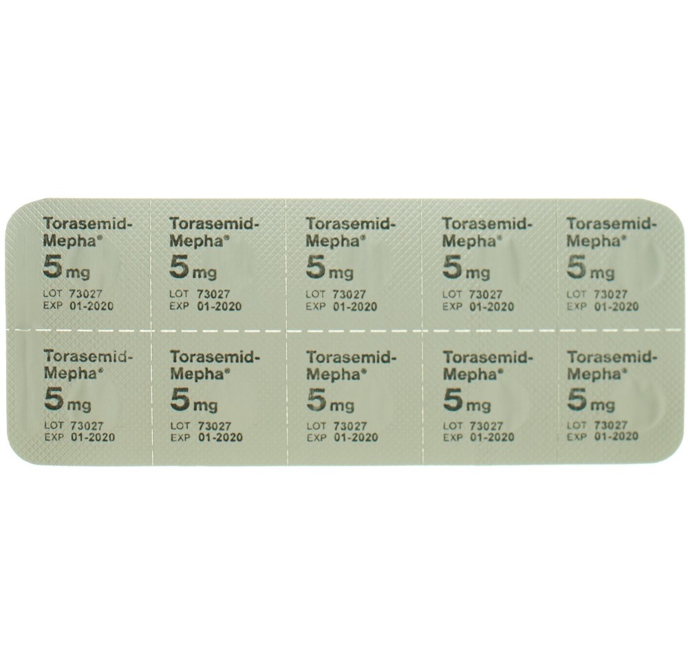 TORASEMID Mepha cpr 5 mg 100 pce TORASEMID Mepha cpr 5 mg 100 pce