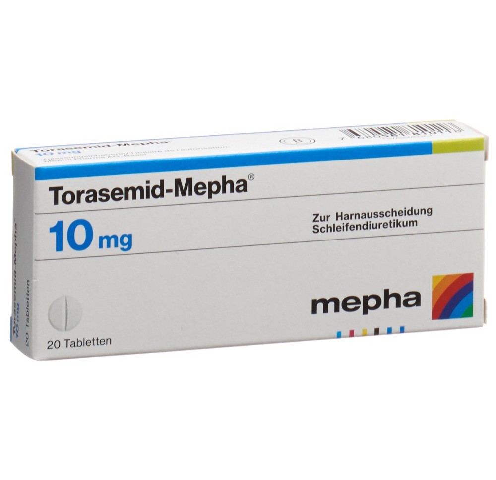 TORASEMID Mepha cpr 10 mg 20 pce TORASEMID Mepha cpr 10 mg 20 pce