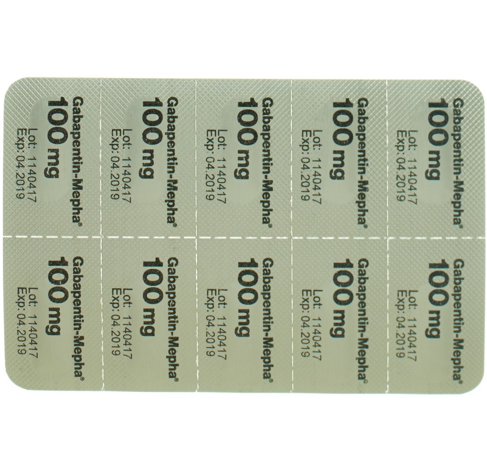 GABAPENTIN Mepha caps 100 mg 100 pce