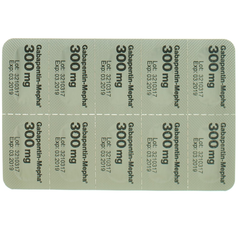 GABAPENTIN Mepha caps 300 mg 100 pce GABAPENTIN Mepha caps 300 mg 100 pce