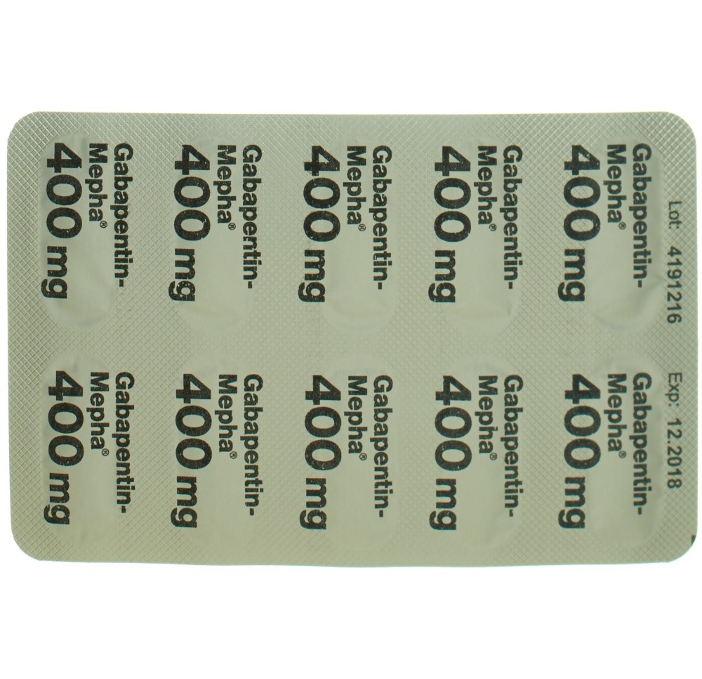 GABAPENTIN Mepha caps 400 mg 100 pce