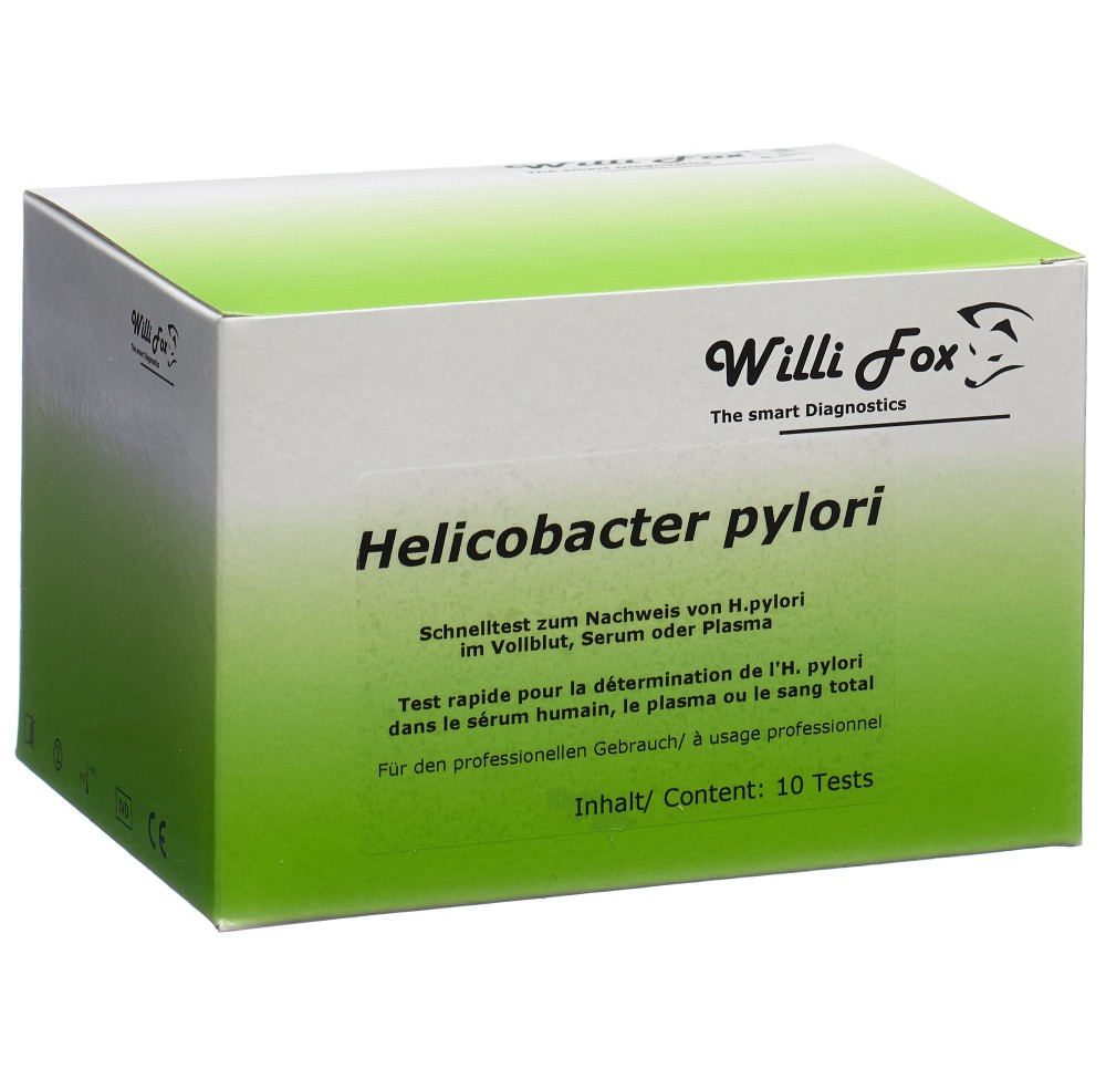 WILLI FOX test Helicobacter Pylori sang 10 pce