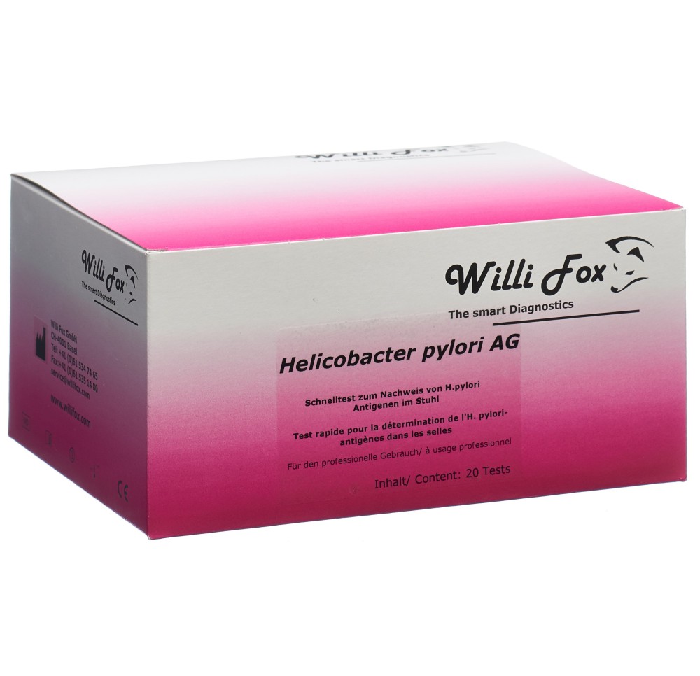 WILLI FOX helicobater pylori test selles 20 pce