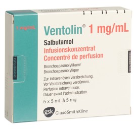 VENTOLIN conc perf 5 mg/5ml 5 amp 5 ml