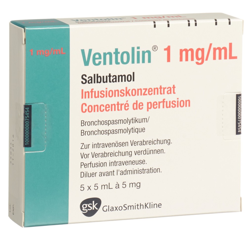VENTOLIN conc perf 5 mg/5ml 5 amp 5 ml VENTOLIN conc perf 5 mg/5ml 5 amp 5 ml