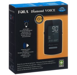 FORA Diamond VOICE avec guidage vocal DE/EN mmol/L