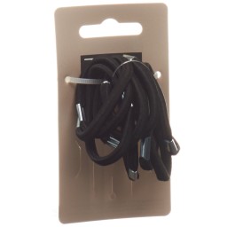 TRISA élastique cheveux épais noir 10 pce