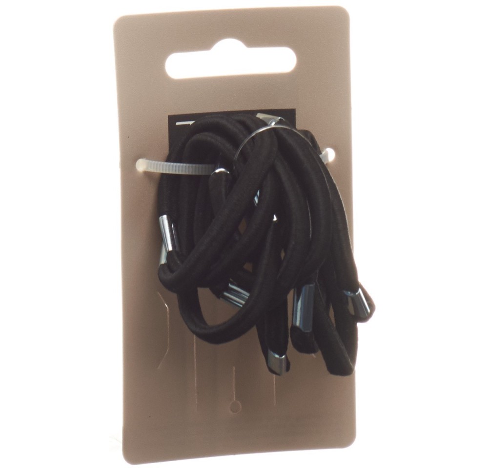 TRISA élastique cheveux épais noir 10 pce