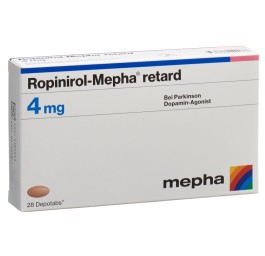 ROPINIROL Mepha retard depotabs 4 mg 28 pce