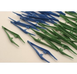 BASTOS pince anat plast 113mm st ver 35 pce