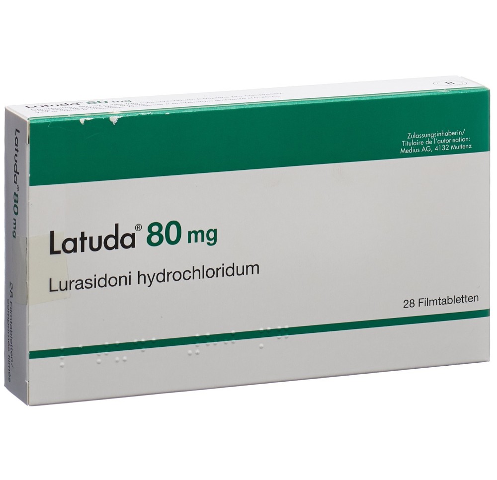 LATUDA cpr pell 80 mg 28 pce LATUDA cpr pell 80 mg 28 pce