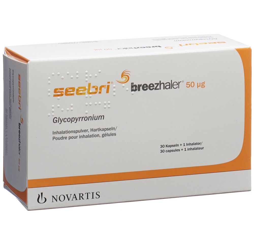 SEEBRI breezhaler caps inh 50 mcg 30 pce SEEBRI breezhaler caps inh 50 mcg 30 pce