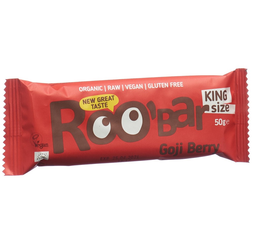 ROOBAR barre crue baies de goji 50 g ROOBAR barre crue baies de goji 50 g