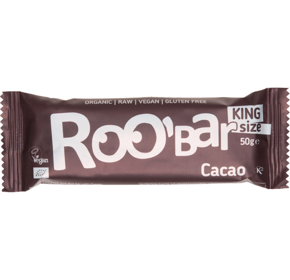 ROOBAR barre crue cacao 50 g ROOBAR barre crue cacao 50 g