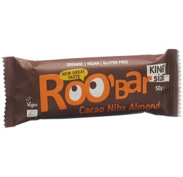 ROOBAR barre crue cacao et amandes 50 g