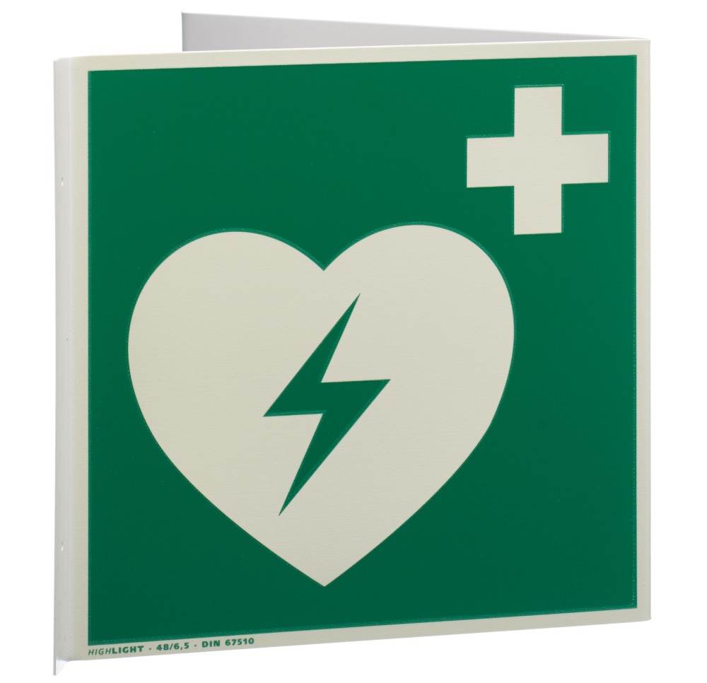 AED plaque d'information