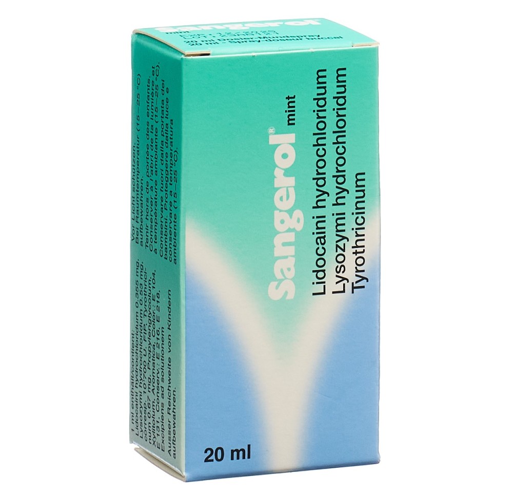 SANGEROL spray doseur buccal mint s sucr 20 ml SANGEROL spray doseur buccal mint s sucr 20 ml